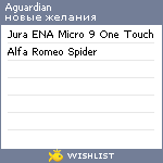 My Wishlist - aguardian