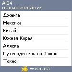 My Wishlist - ai24