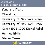 My Wishlist - aidankiss