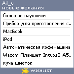 My Wishlist - ail_y