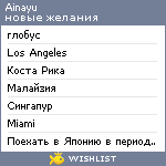 My Wishlist - ainayu