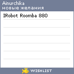 My Wishlist - ainurchika