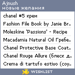 My Wishlist - ajnush