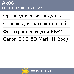 My Wishlist - ak86