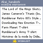 My Wishlist - akai_hanabishi