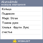 My Wishlist - akatsukitobi