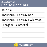 My Wishlist - akatuman