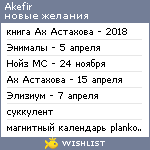 My Wishlist - akefir