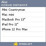 My Wishlist - akei