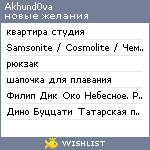 My Wishlist - akhund0va