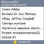 My Wishlist - akimova1802