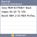 My Wishlist - akinfold