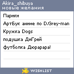 My Wishlist - akira_shibuya