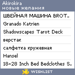 My Wishlist - akirokira