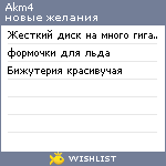 My Wishlist - akm4