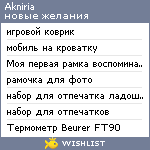 My Wishlist - akniria