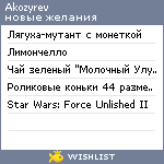 My Wishlist - akozyrev