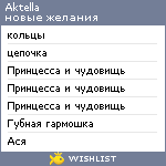 My Wishlist - aktella