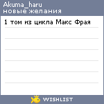 My Wishlist - akuma_haru