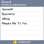 My Wishlist - akvarel