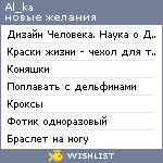 My Wishlist - al_ka