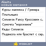 My Wishlist - alavita