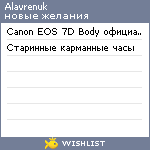 My Wishlist - alavrenuk