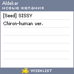 My Wishlist - aldekar