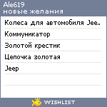 My Wishlist - ale619