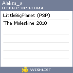 My Wishlist - aleksa_v