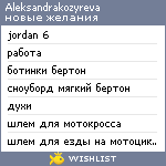 My Wishlist - aleksandrakozyreva