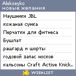 My Wishlist - alekseyko