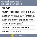 My Wishlist - alenachepovskaya