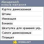 My Wishlist - alenagurevich