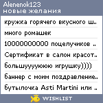 My Wishlist - alenenok123