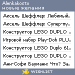 My Wishlist - alenkakosto