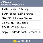 My Wishlist - alenkoy