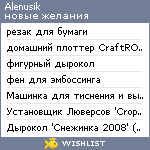 My Wishlist - alenusik