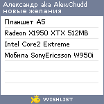 My Wishlist - alex_chudd