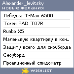 My Wishlist - alexander_levitsky