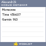 My Wishlist - alexandr2k