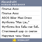 My Wishlist - alexandra84