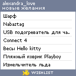 My Wishlist - alexandra__love