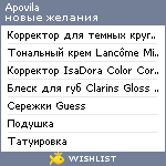 My Wishlist - alexandra_alexandrovna