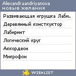 My Wishlist - alexandraandriyanova