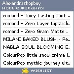 My Wishlist - alexandrashopbuy