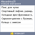 My Wishlist - alexandrina25