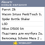 My Wishlist - alexartr