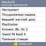 My Wishlist - alexdoc81