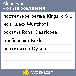 My Wishlist - alexeevae